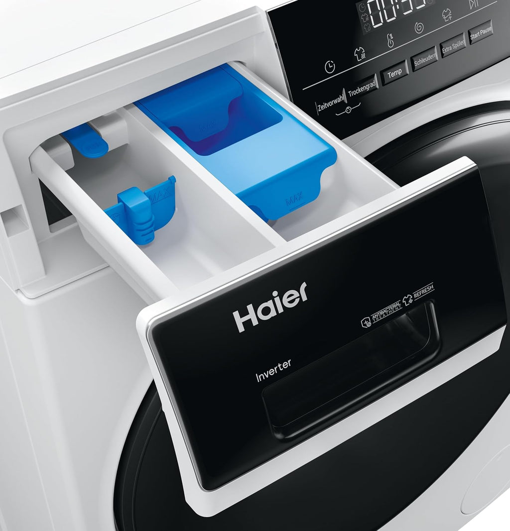 Lavasciuga Haier I-PRO SERIE 7 HWD80-B14979 / 8 kg Lavaggio / 5 kg Asciugatura / Motore Direct Motion - estremamente silenzioso / Cesto XL / Programma vapore I-Refresh / Protezione completa dall'acqua