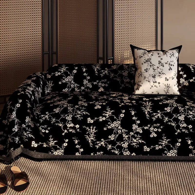 Vintage Chenille Sofa berzug – Bequemer und Stilvoller Couchschutz mit Kompletter Abdeckung