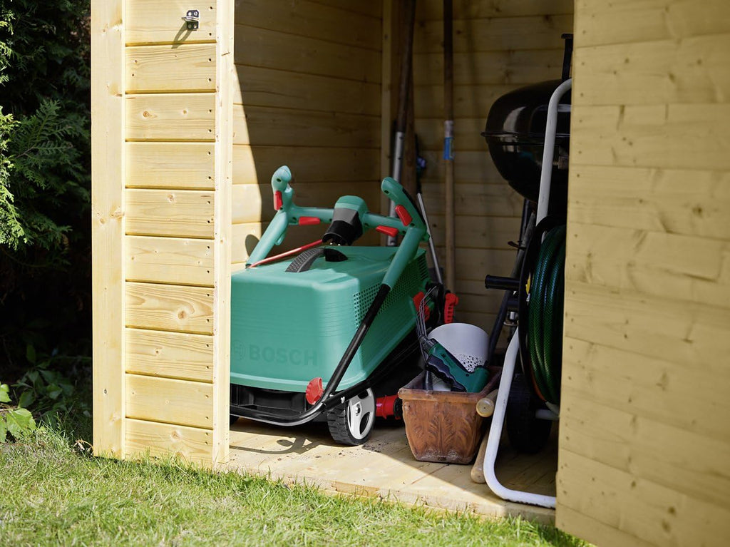 Bosch kabelgebundener Rasenmäher UniversalRotak 34-405 (1300-W-Motor, Schnittbreite: 34 cm, 40-Liter-Grasfangkorb, geeignet für ebenes Rasenmähen und Schneiden kleinster Kanten)