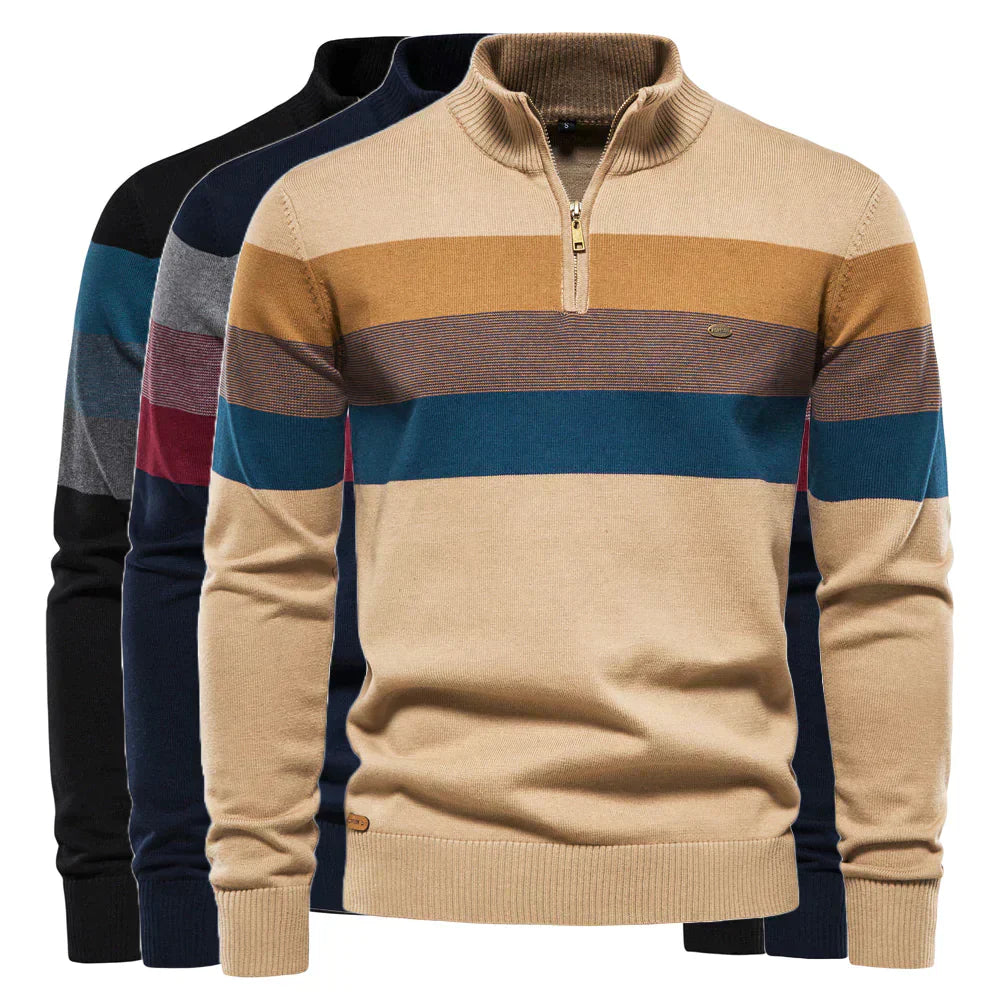 Pullover mit halbem Reiverschluss für Herren