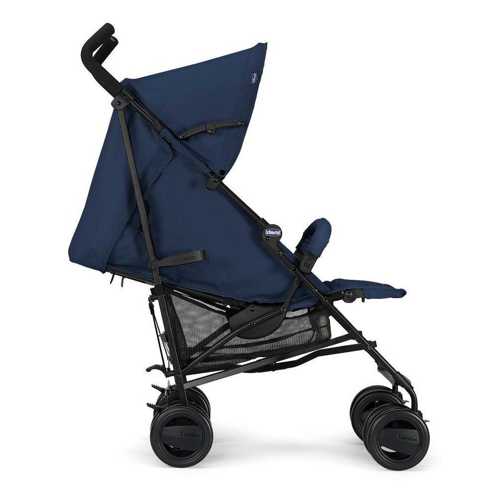 Chicco London Up Leichter Zusammenklappbarer Kinderwagen von 0 Monaten bis 15 kg, Verstellbarer und Kompakter Kinderbuggy mit Frontbügel, Schlafposition, Regenschirmverschluss