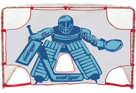 Portiere di hockey su ghiaccio per porta