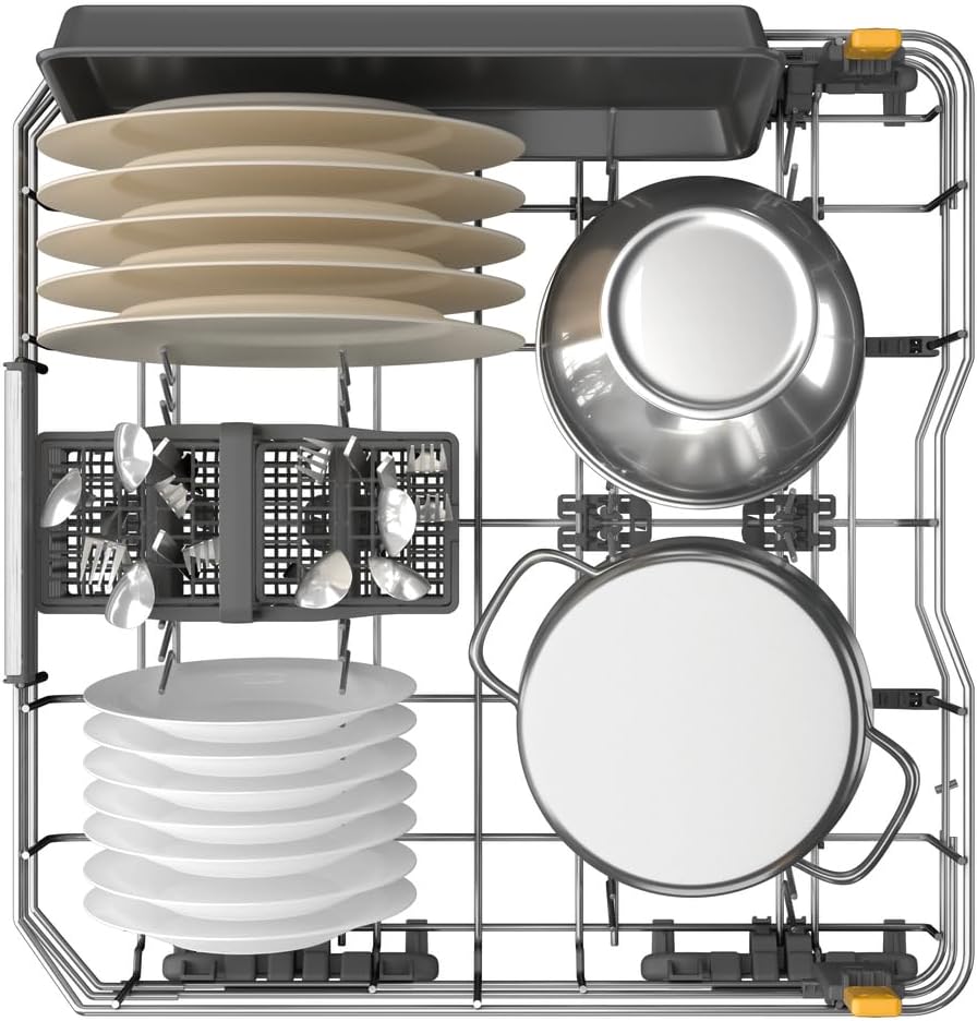 Bauknecht BCIO 3T341 PLET Lavastoviglie completamente integrata 60 cm/Acciaio inox/14 coperti/10 programmi standard e 1 programma sensore/PowerClean/ActiveDry/Cassetto portaposate/Protezione completa dall'acqua