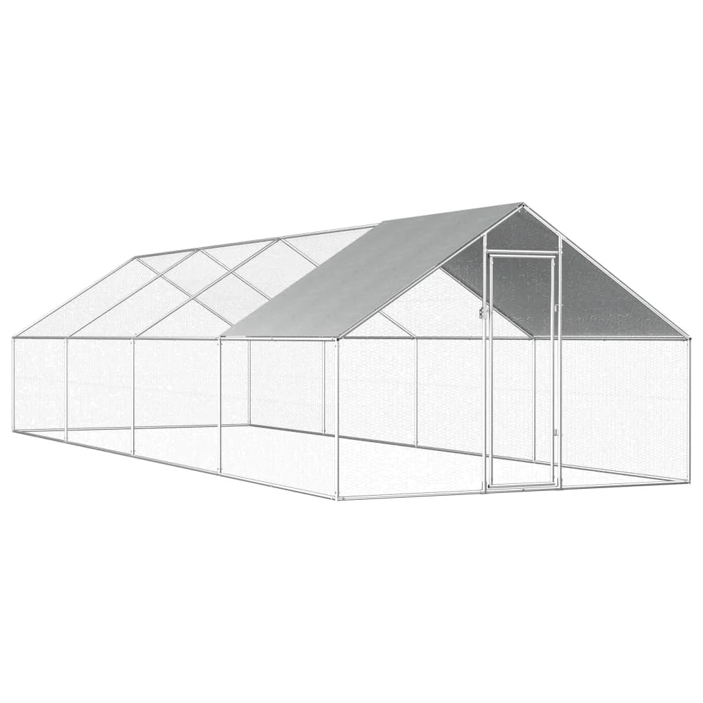 Freilaufgehege für Hühner 8x3x2m