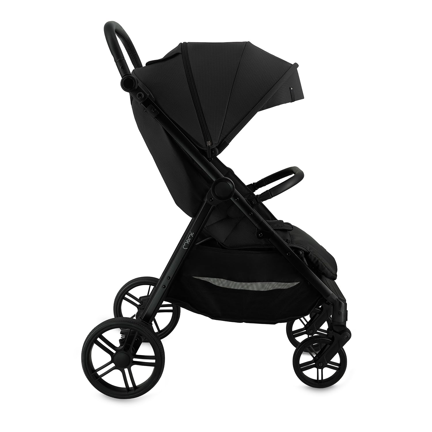 MoMi Passeggino CLARA, Passeggino dai 6 mesi in su, fino a 22 kg di peso corporeo, cintura di sicurezza a 5 punti, sacco coprigambe, portabicchieri, cestino della spesa, borsa per il cambio, zanzariera e parapioggia