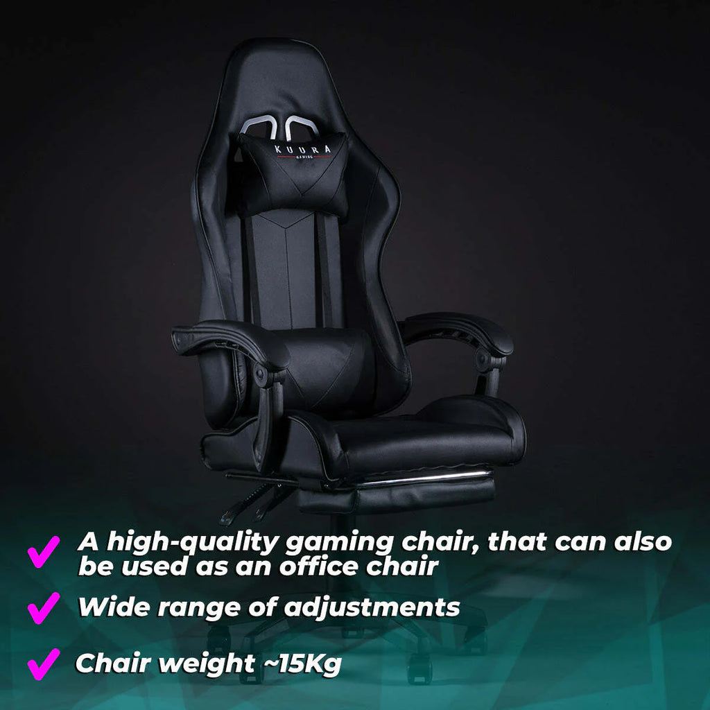 Kuura Gaming Sedia Gaming Pro, Nero