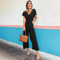 Nada - Jumpsuit mit Taschen und V-Ausschnitt