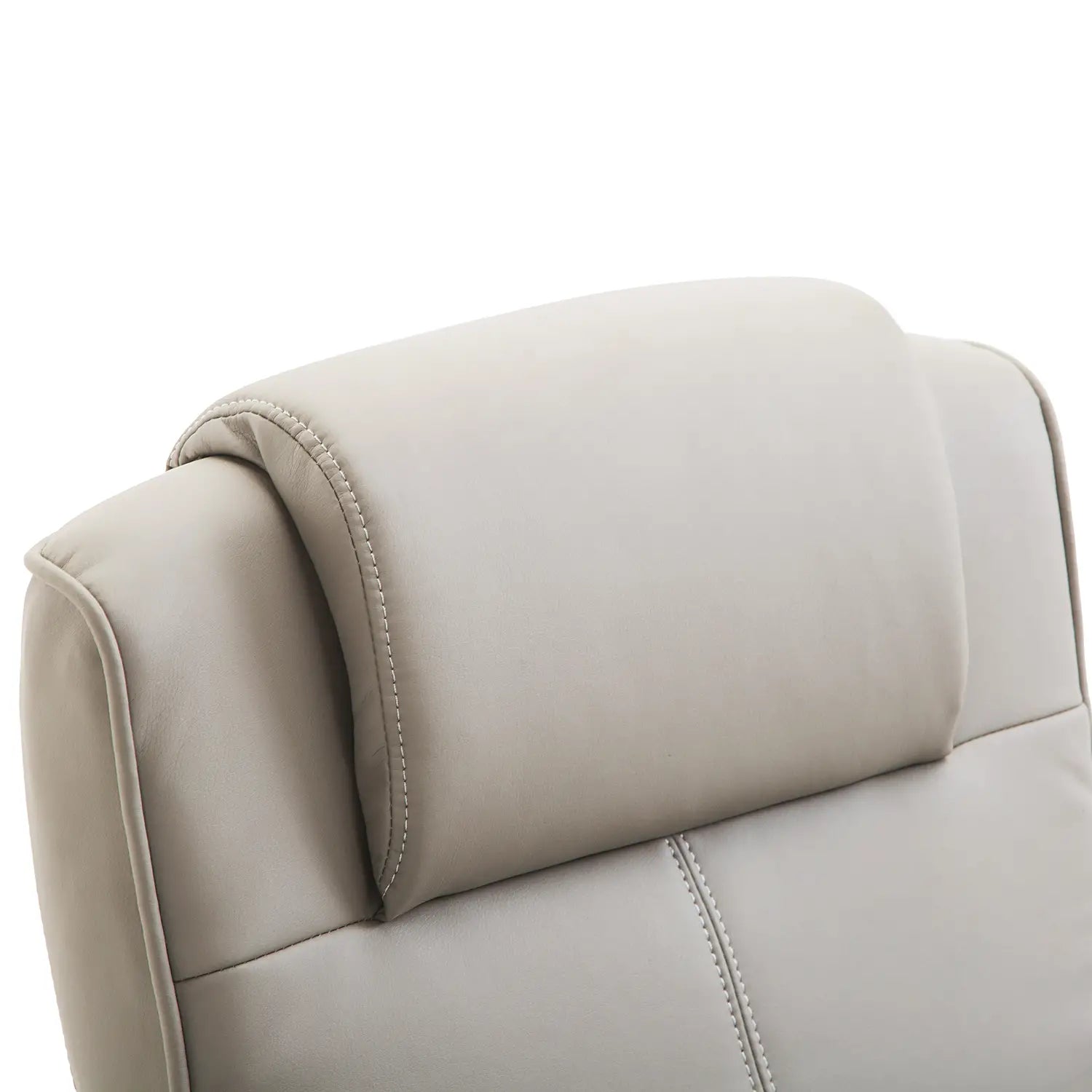 Poltrona relax HOMCOM con poggiapiedi ergonomica reclinabile in similpelle grigia