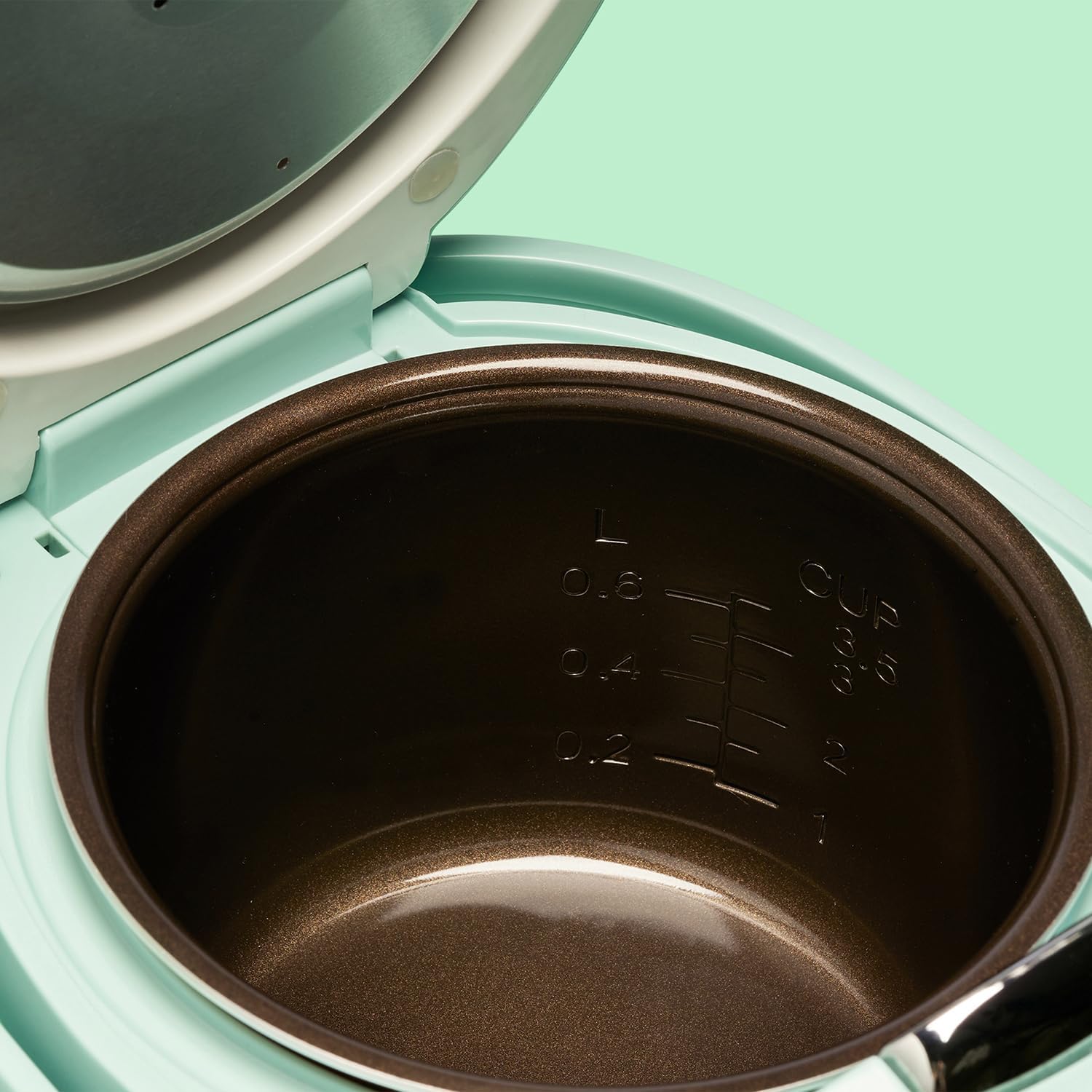 REISHUNGER Cuociriso digitale piccolo, nero | Da 0,6 L fino a 3 persone | Funzione mantenimento calore, timer e pentola premium | Multicooker e vaporiera piccoli, 8 programmi, tecnologia a 7 fasi