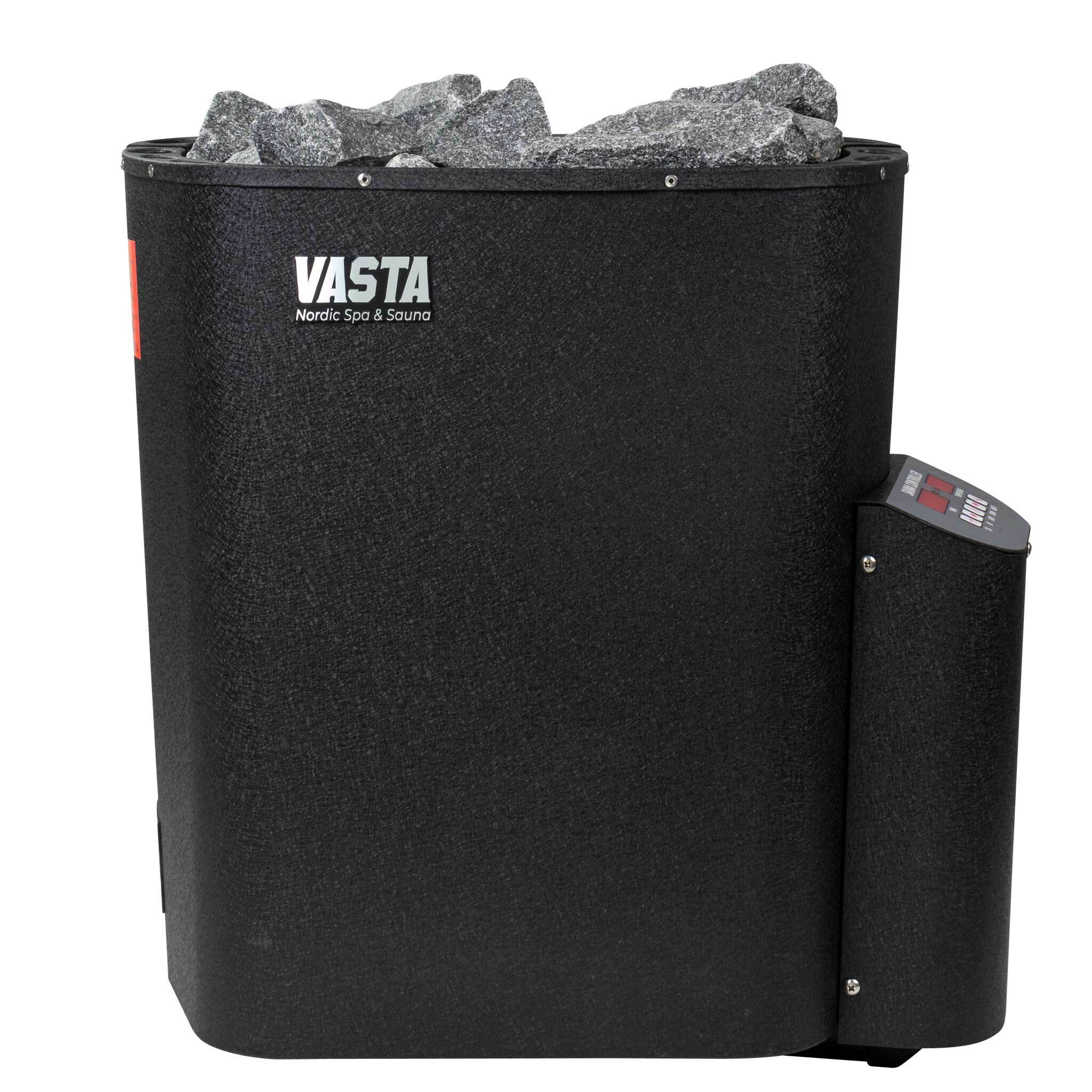 Vasta Stufa elettrica per sauna Blaze 6kw, controllo fisso, nero