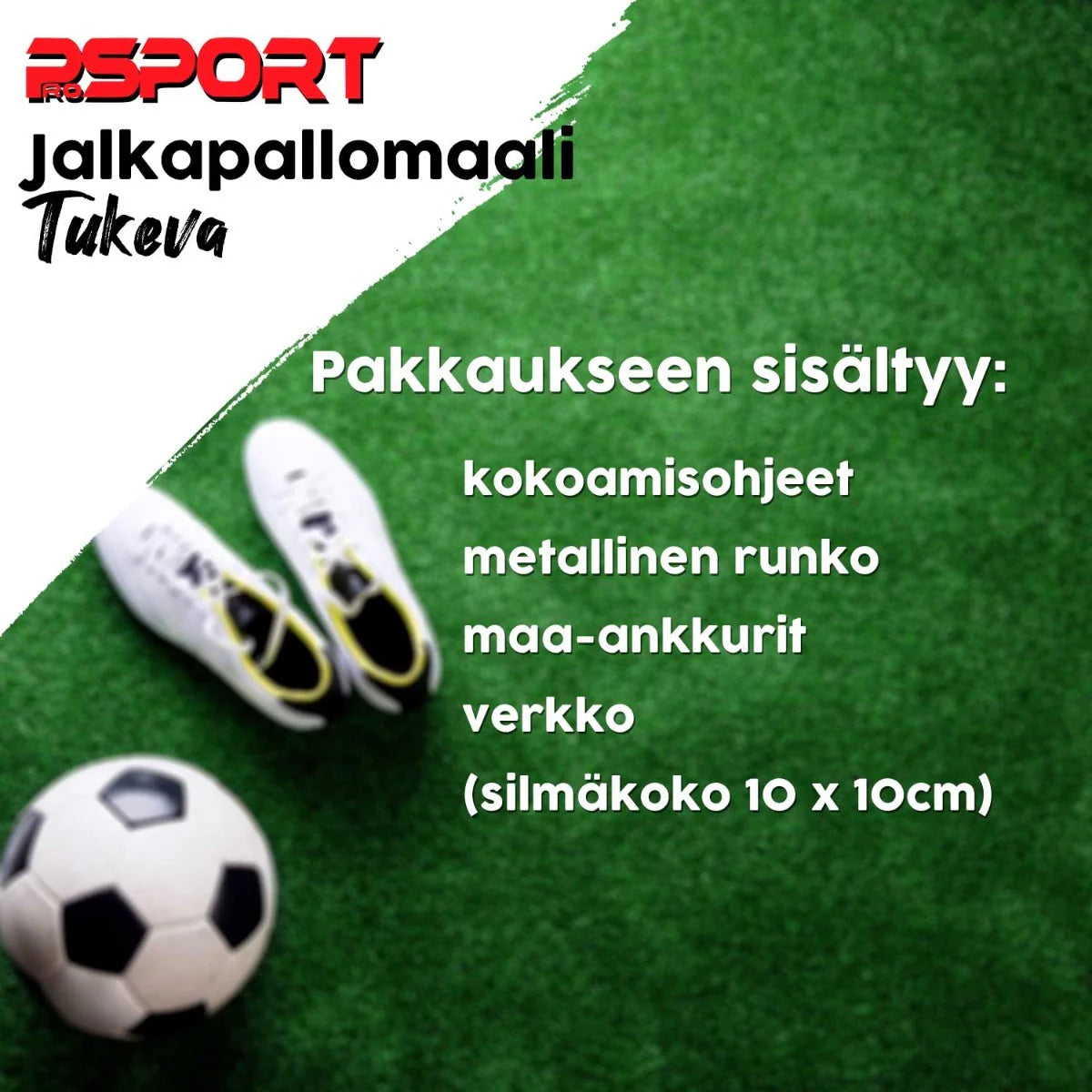 Prosport Porta da calcio, robusta, 366 x 198 x 152 cm