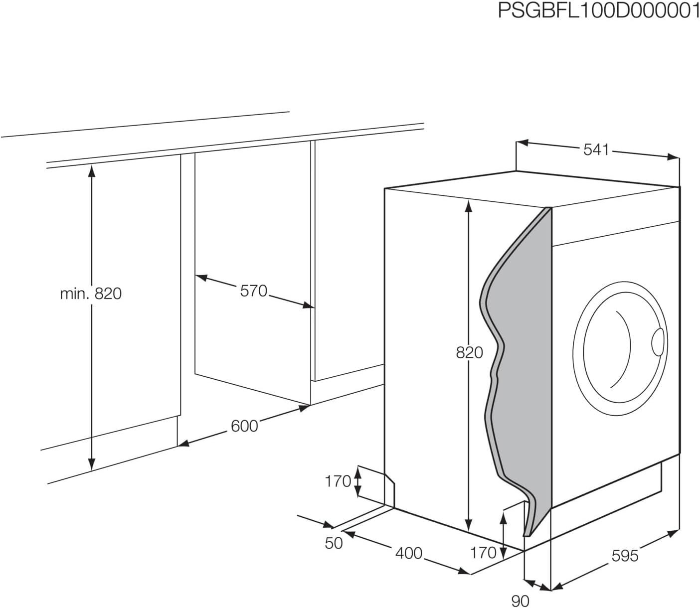 AEG L7WBA60680 Lavasciuga / DualSense - cura delicata / 8 kg lavaggio / 5 kg asciugatura / D / a risparmio energetico / ProSense - regolazione automatica del carico / Funzione aggiungi indumento / ProSteam - funzione vapore rinfrescante / 1600 giri/min