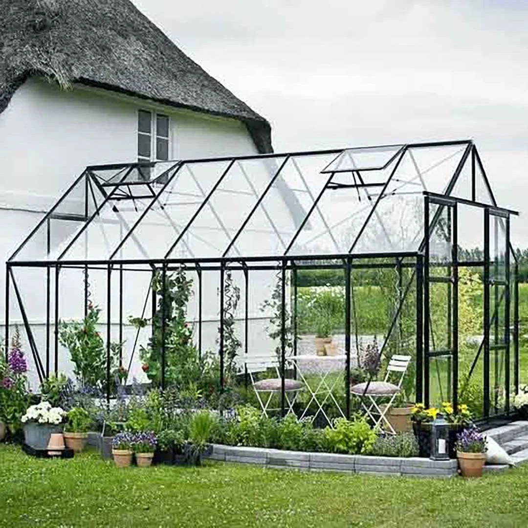 Lykke Gewchshaus Hybrid 11,3m2, schwarz