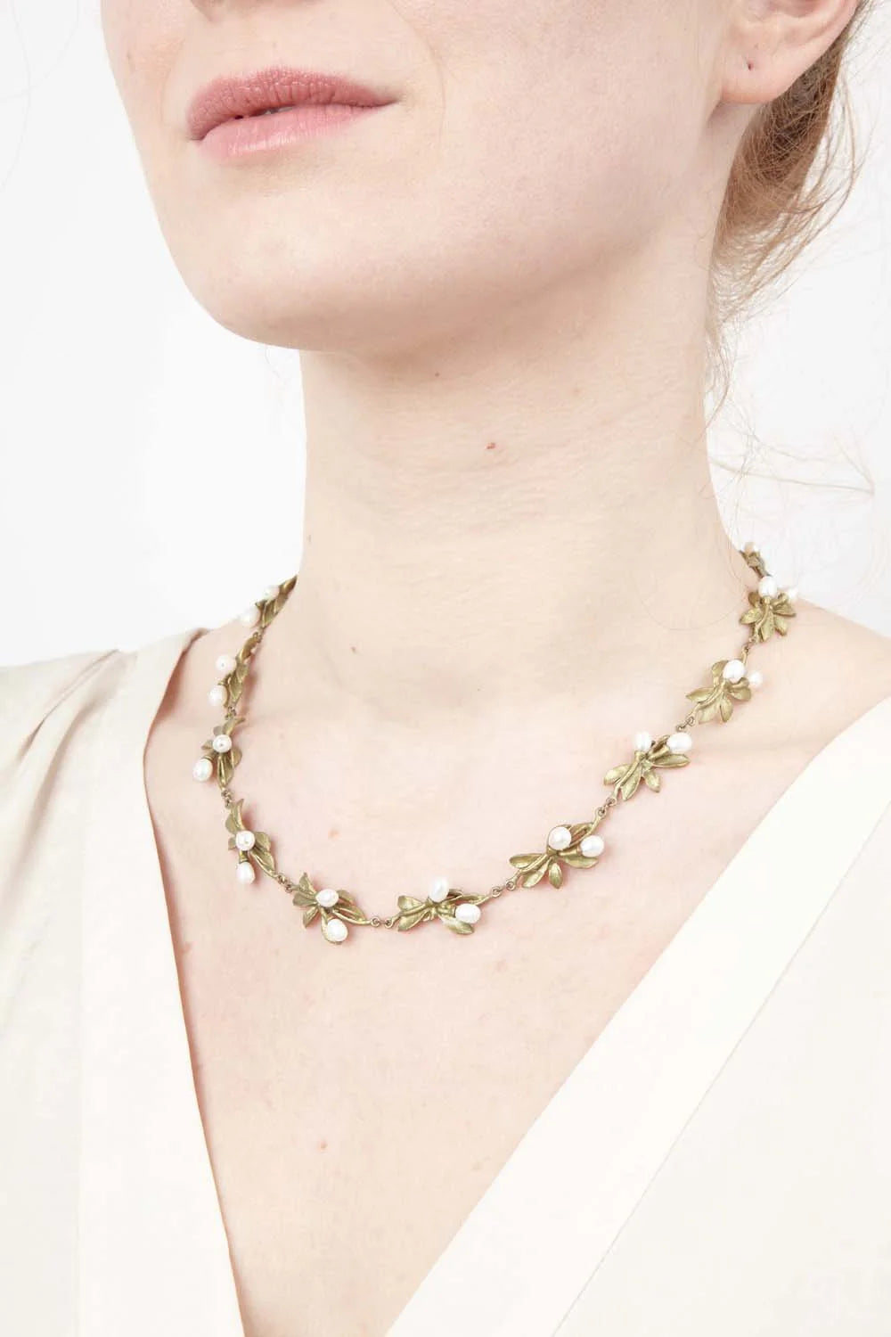 Orangenblüte - Blttercollier