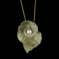 Collana a spirale con ciondolo a geranio - Collana lunga