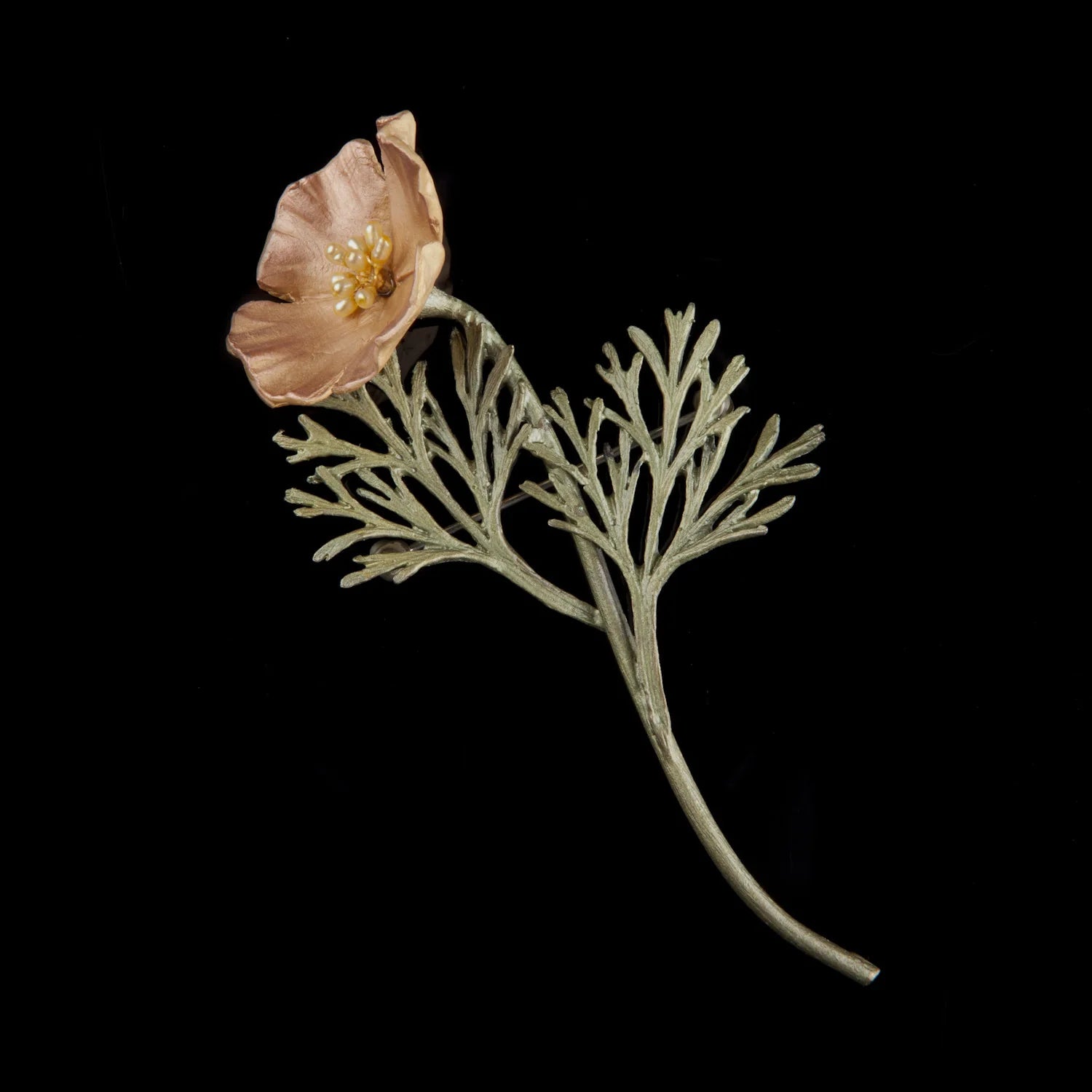 Kalifornischer Mohn - Brosche