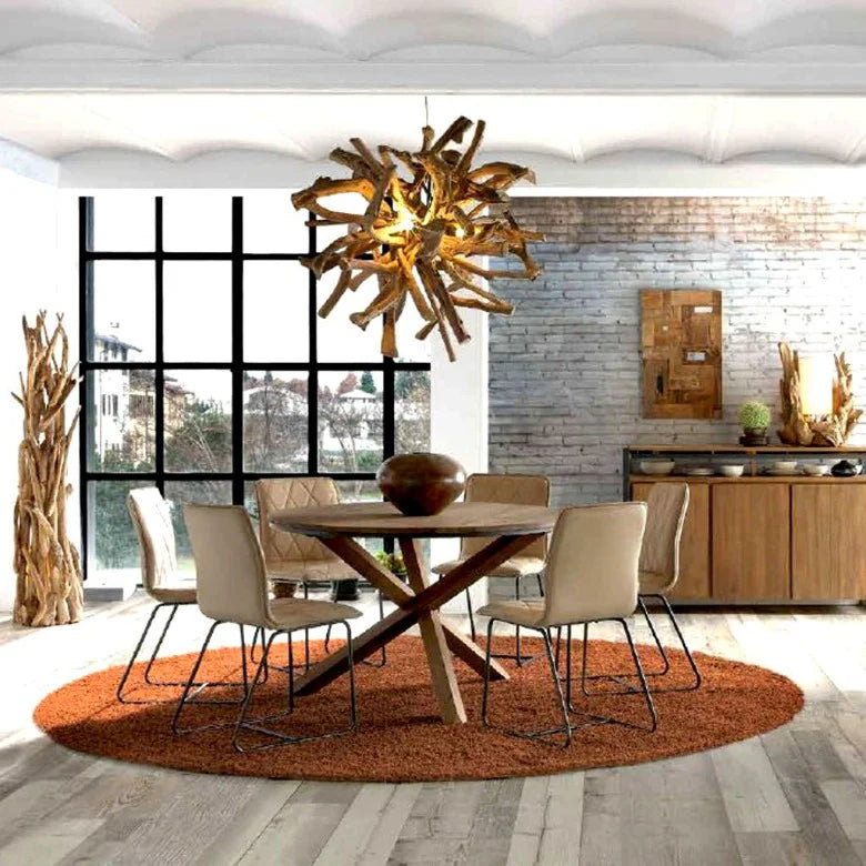 Design Wurzelholz Deckenlampe ACE