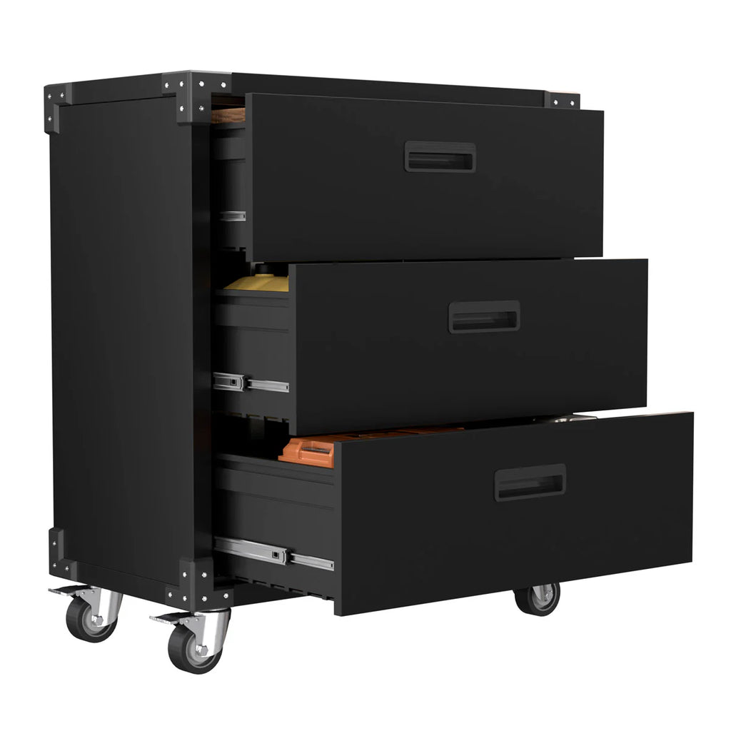 Carrello portautensili Fornorth 90x80x42cm con tre cassetti