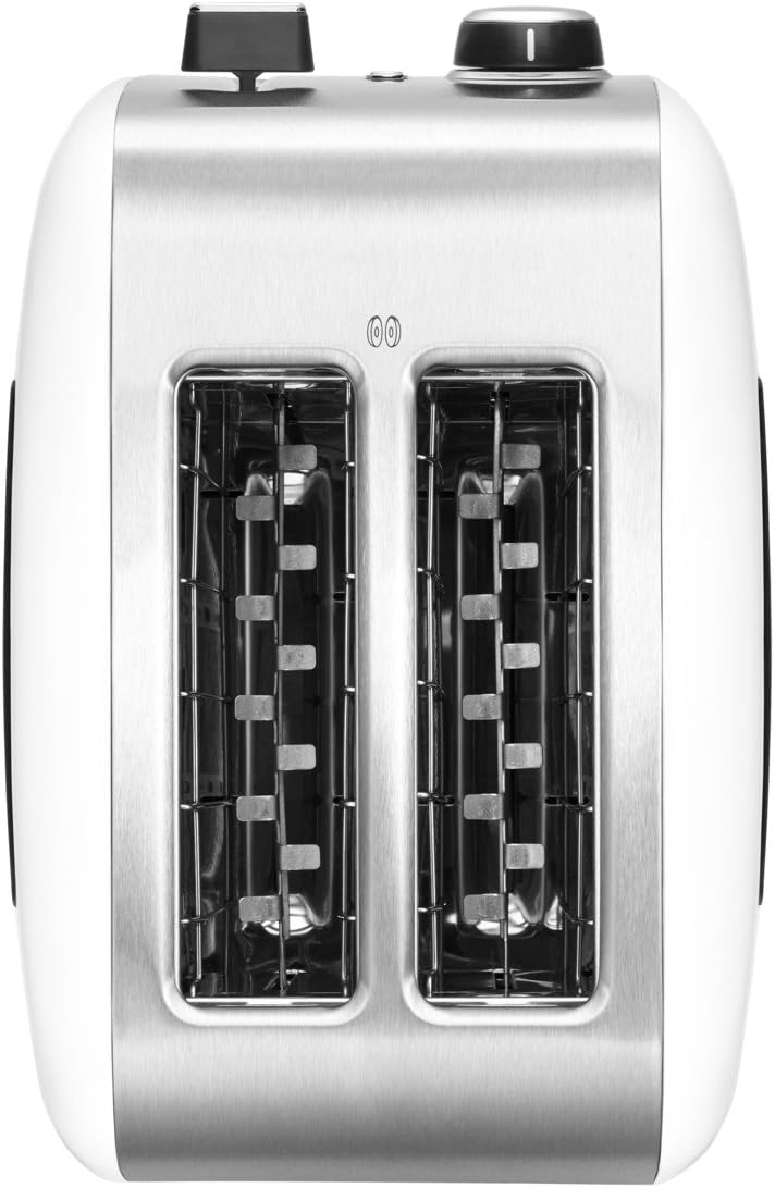 KitchenAid 5KMT2115BOB Klassischer Toaster mit 2 Schlitzen, Metall Legierter Stahl, Onyx Black
