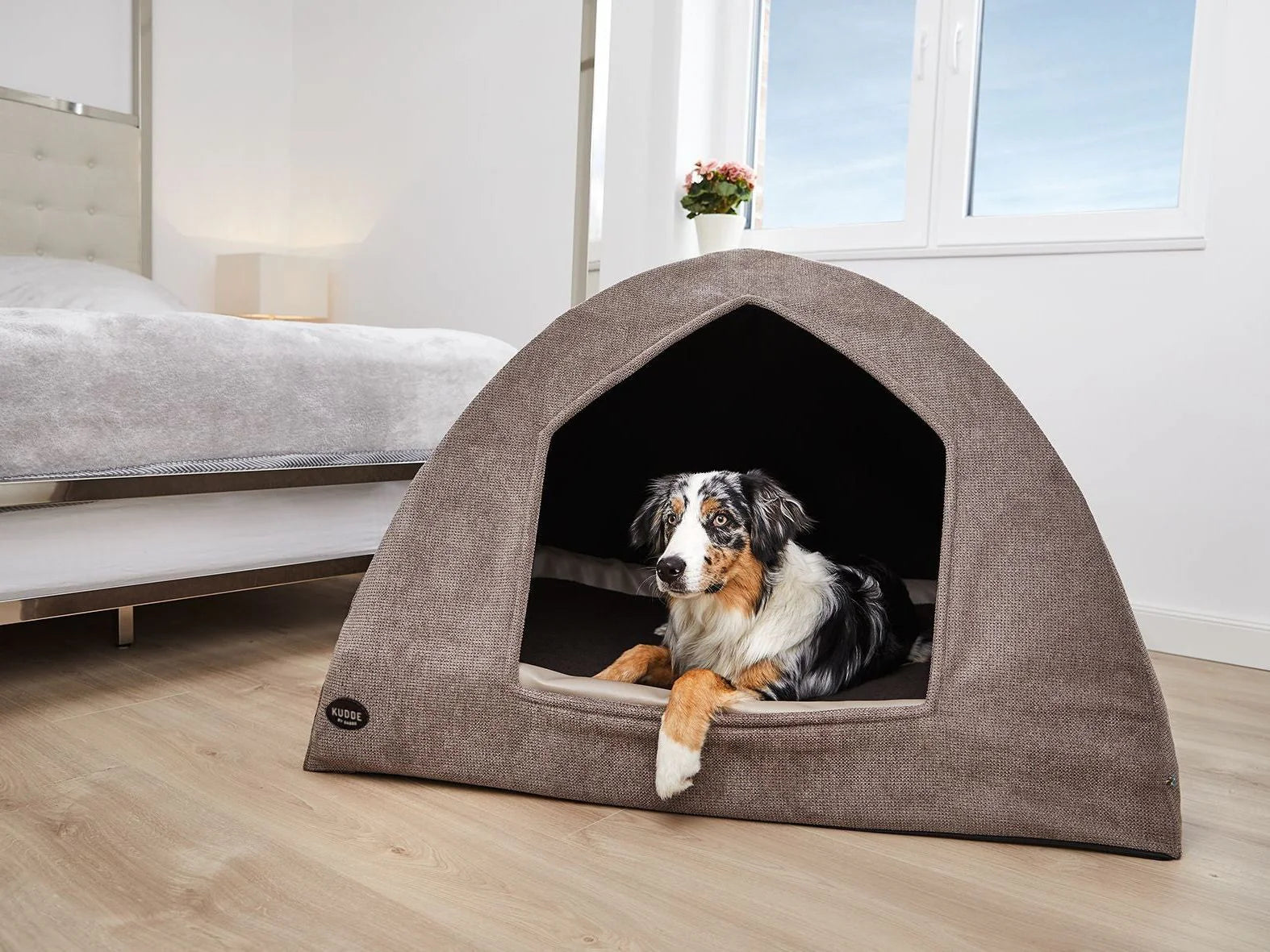 Hundehhle zum KUDDE Hundebett: Iglu Hydda