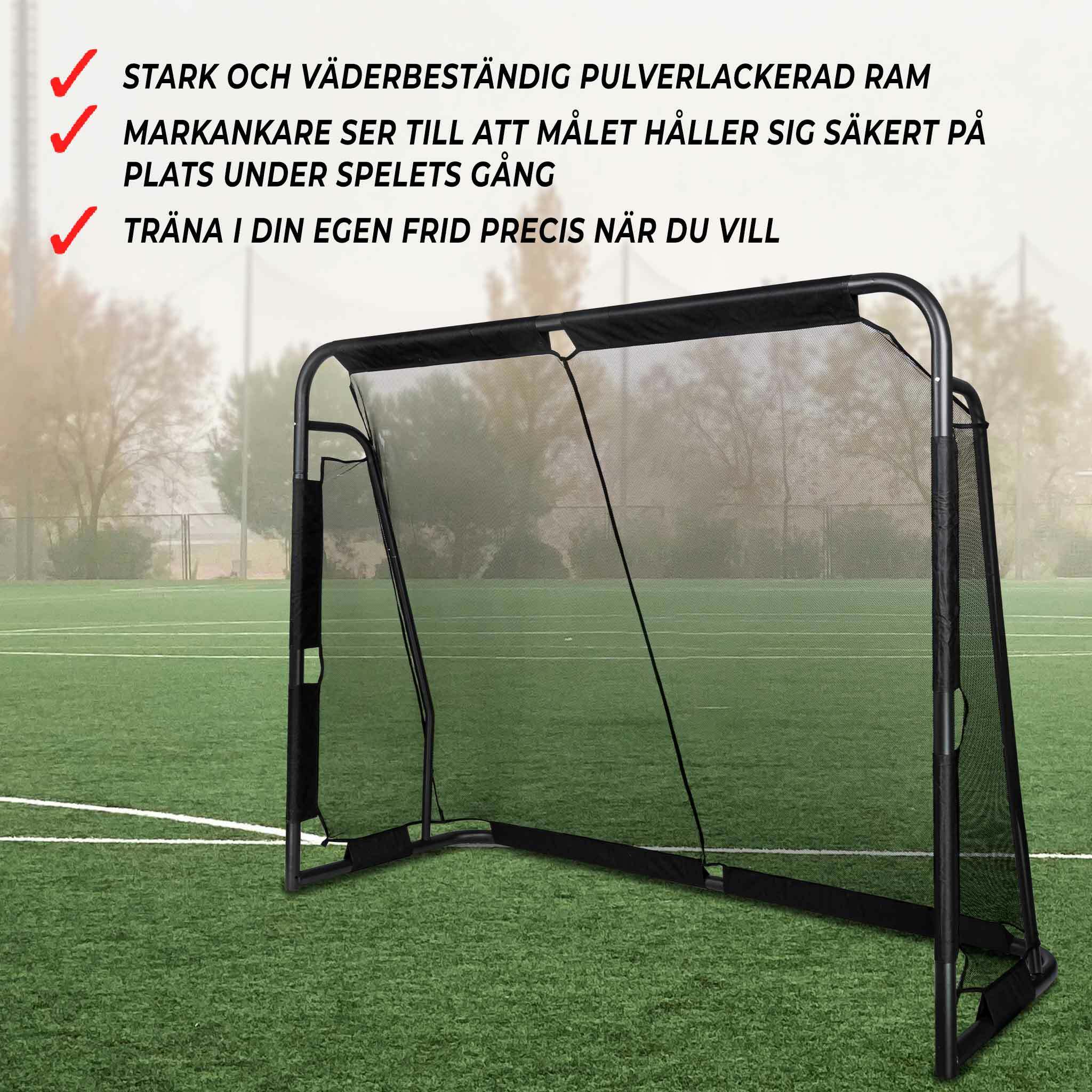 Prosport Porta da calcio 300x200x90 Premium Nera