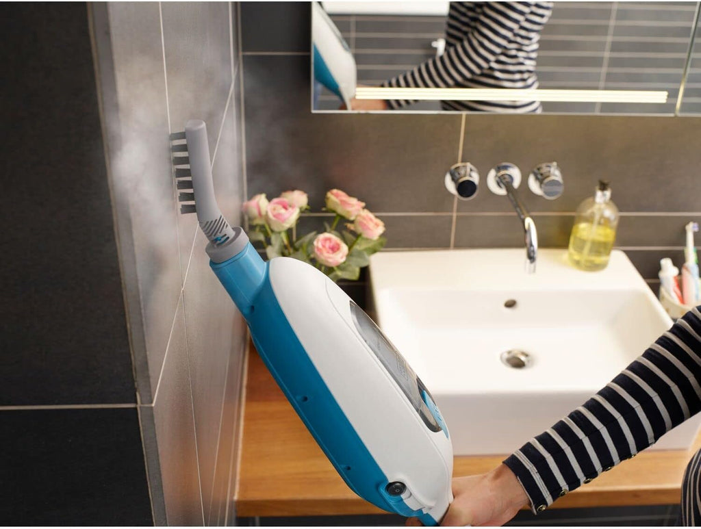Black+Decker FSMH13E10-QS Scopa a Vapore 10-in-1 Steam Mop Deluxe (1300W, Pulitore a Vapore per Igiene e Pulizia, Ampio Set di Accessori + Generatore di Vapore Portatile Rimovibile, Facile da Usare)