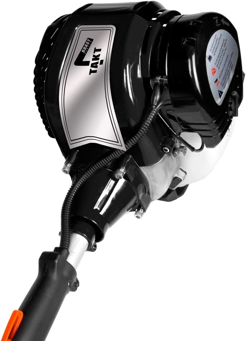 BRAST® Motorsense Benzin 3.0 PS 2 in 1 Gerät Freischneider Rasentrimmer Rasenmäher 52cm³