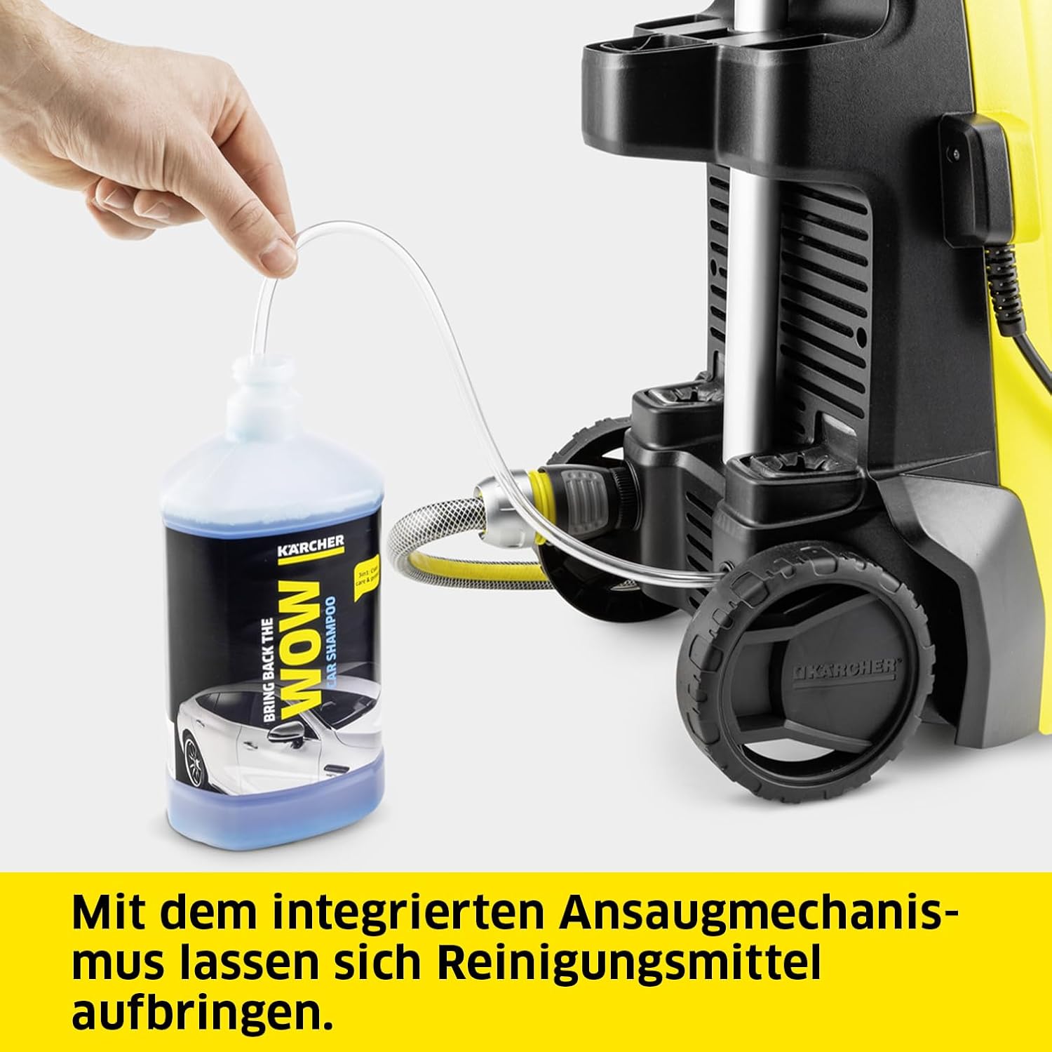Krcher Hochdruckreiniger K 4 Classic, Druck: max. 130 bar, Frdermenge: 420 l/h, Flchenleistung: 30 m/h, Wasserfilter, Gewicht: 4,6 kg, Hochdruckschlauch und -pistole, Dreckfrser, Strahlrohr