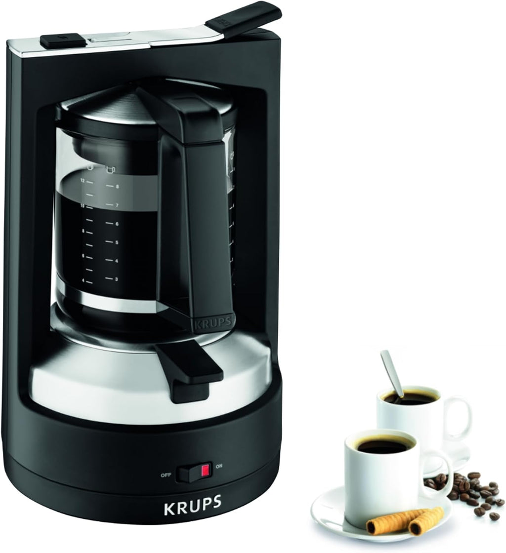 Krups KM4689 Macchina da caffè americano T8 | 850 Watt | Spegnimento automatico | 8-12 tazze | Interruttore on/off illuminato | Nero