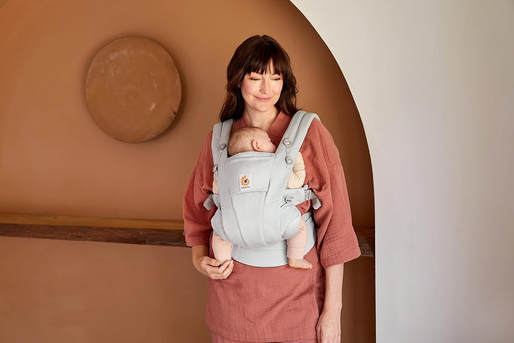 Ergobaby Omni Breeze Marsupio per Neonati dalla Nascita fino a 20 kg, Morbido Mesh SoftFlex a 4 Posizioni, Ergonomico, Porta Bebè, Natural Beige