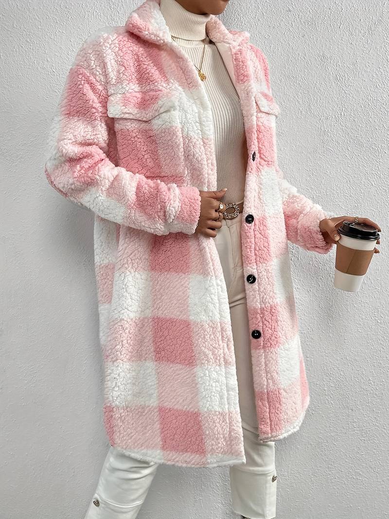Karierter Mantel für Damen