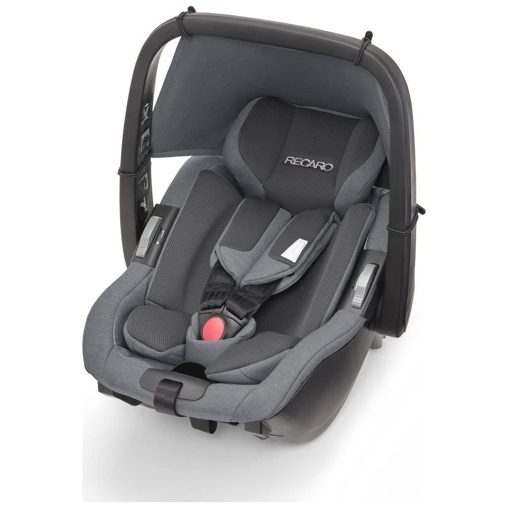 Recaro Seggiolino Auto Salia Elite incl. ovetto (peso 2,9 kg), girevole a 360 gradi, I-Size, 0-18 kg, 40-105 cm, max. 4 anni, con indicatori visivi, Prime Silent Grey