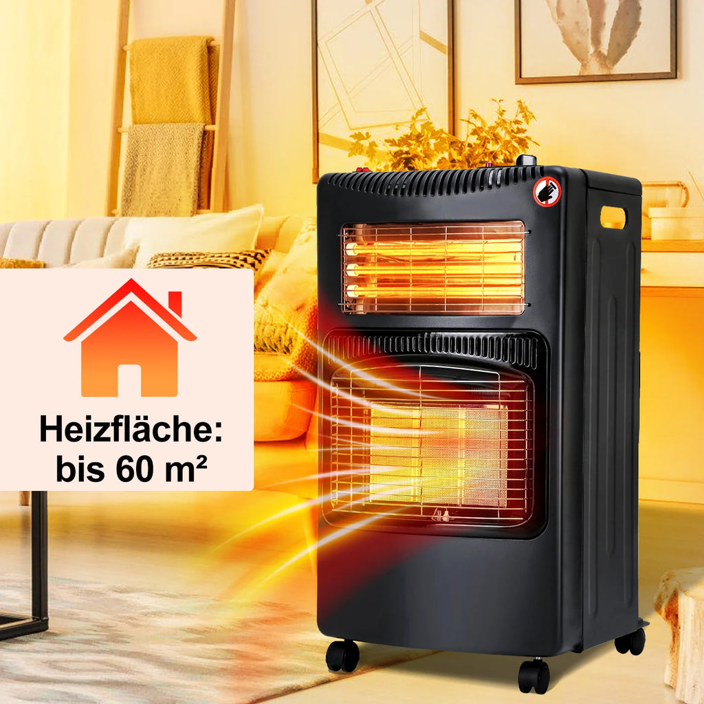 Sonnewelt Stufa a gas 4200W e riscaldatore elettrico a gas 1260W con regolatore di pressione