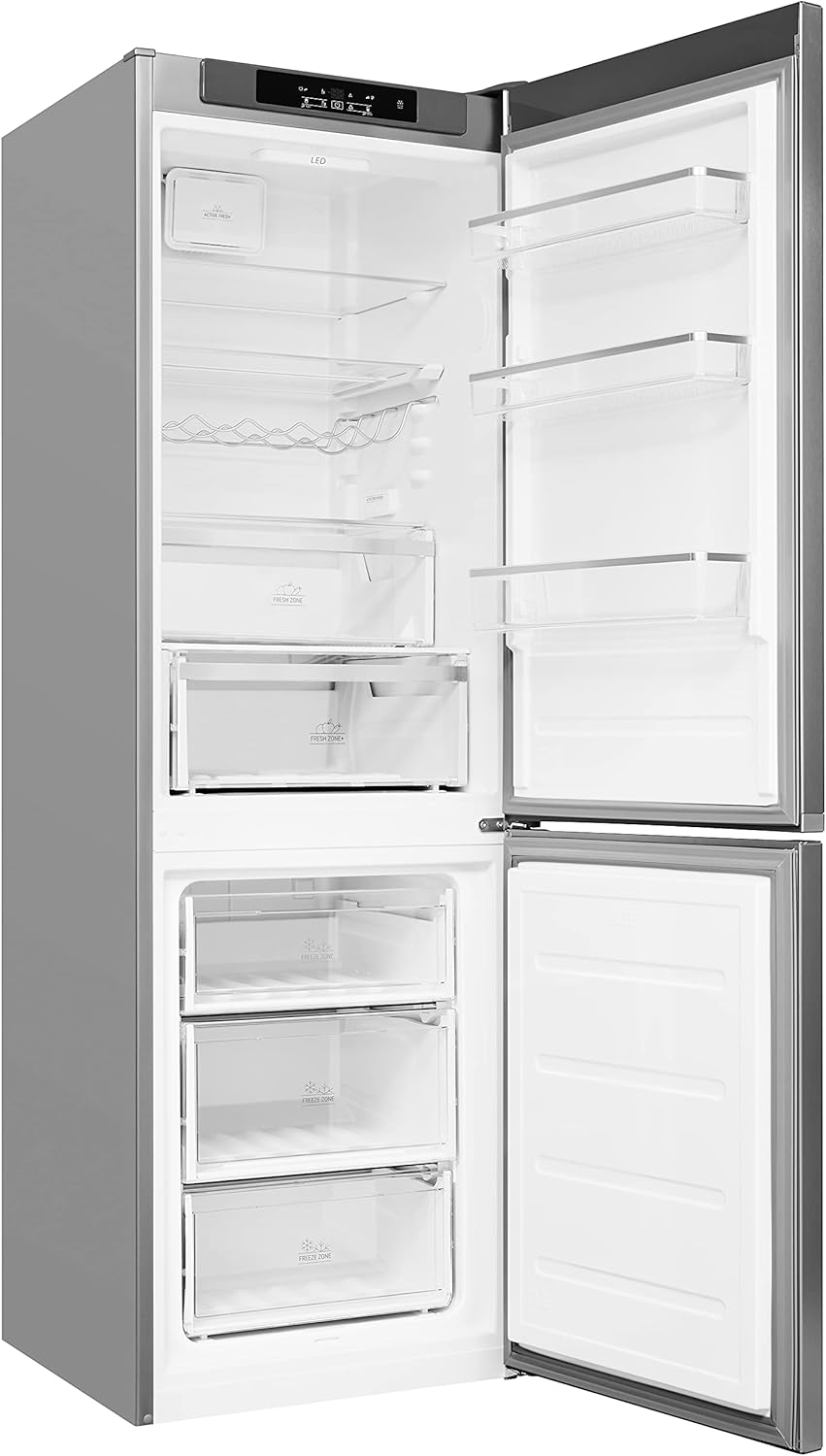 Combinazione Frigorifero/Congelatore Bauknecht, altezza 189 cm, capacità totale 339 litri / LessFrost/Fresh Zone+/Active Fresh/Funzione Super Cooling/Active Freeze