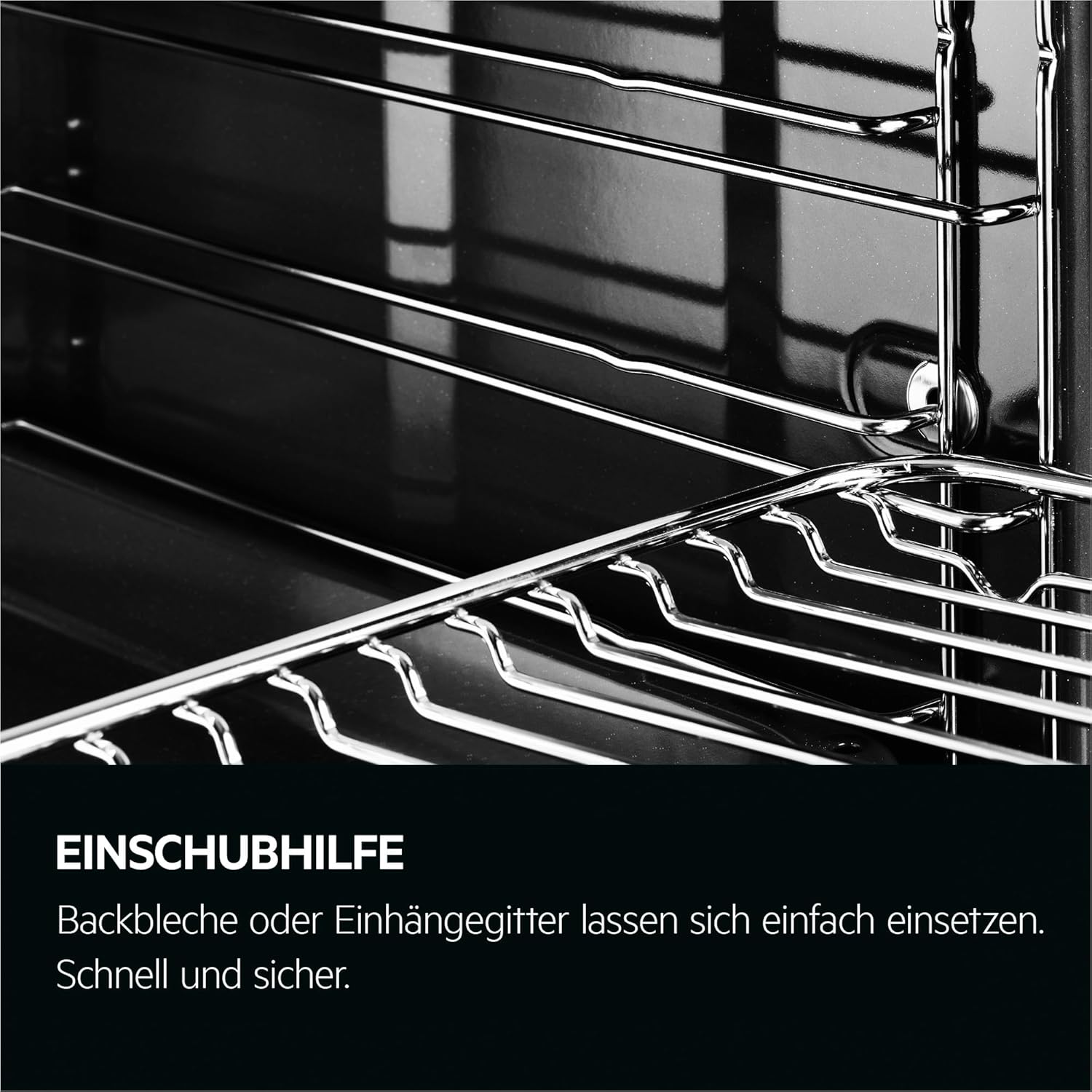 AEG Forno da incasso – Serie 5 AirFry: Risultati di cottura uniformi su 3 livelli – Pulizia Pirolitica – 25 Programmi automatici – Display touch LED – Riscaldamento rapido – Nero – BPE53516AB