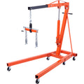 BENTISM Gru Motore Pieghevole 2T con Livella 4400 lbs/2 Tonnellate Sollevatore Motore Resistente Gru da Officina Gru Motore Resistente all'Invecchiamento