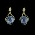 Blaue Prunkwinde Ohrstecker - Hellblaue Blume