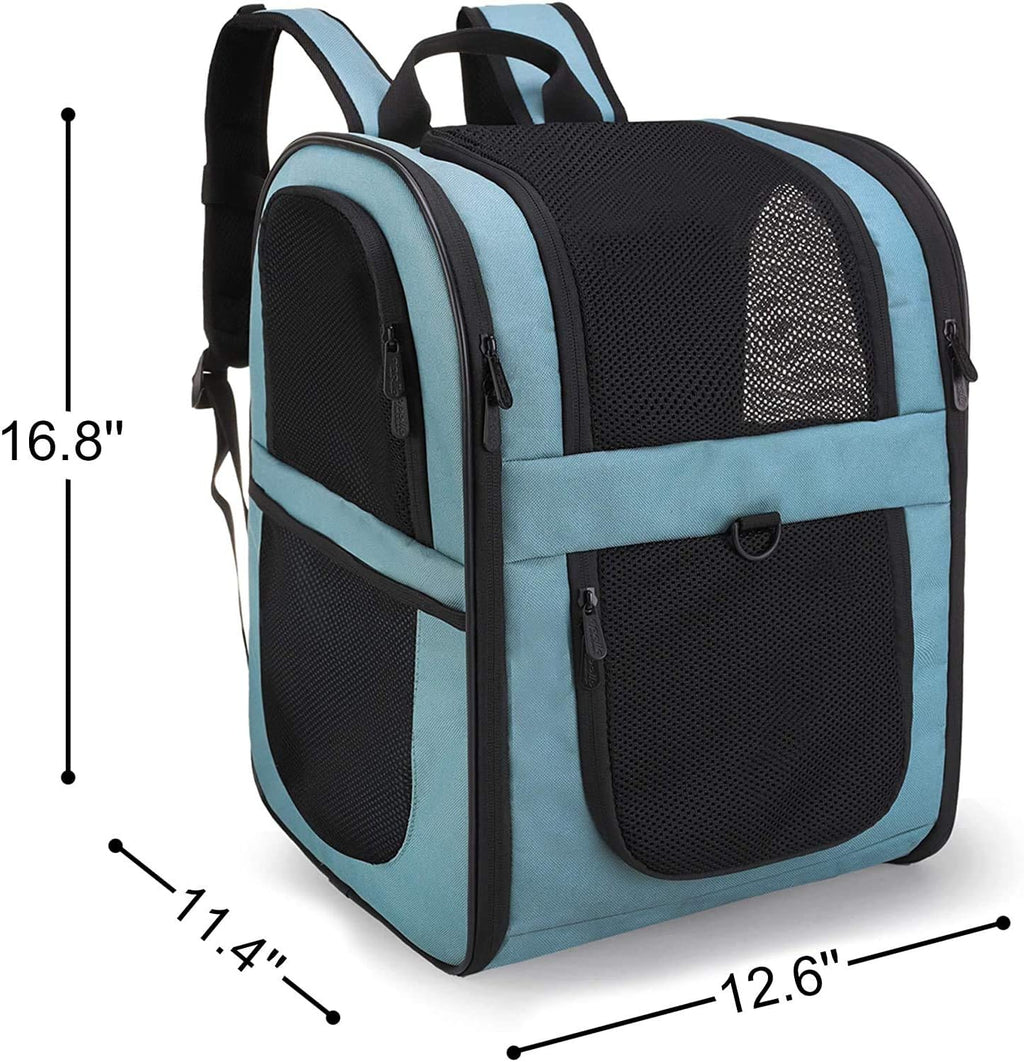Apollo Walker - Zaino trasportino per animali domestici, cani e gatti da 2 a 12 kg, morbido e pieghevole, colore blu.
