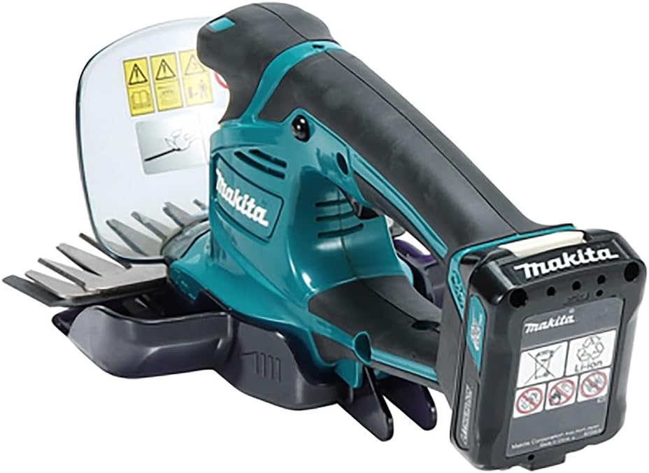 Makita UM600DSMEX Akku-Gras-Strauchschere 12V max, 4,0 Ah, 2 Akkus BL1041B, Ladegerät DC10SB, inklusive Schnittgutsammler