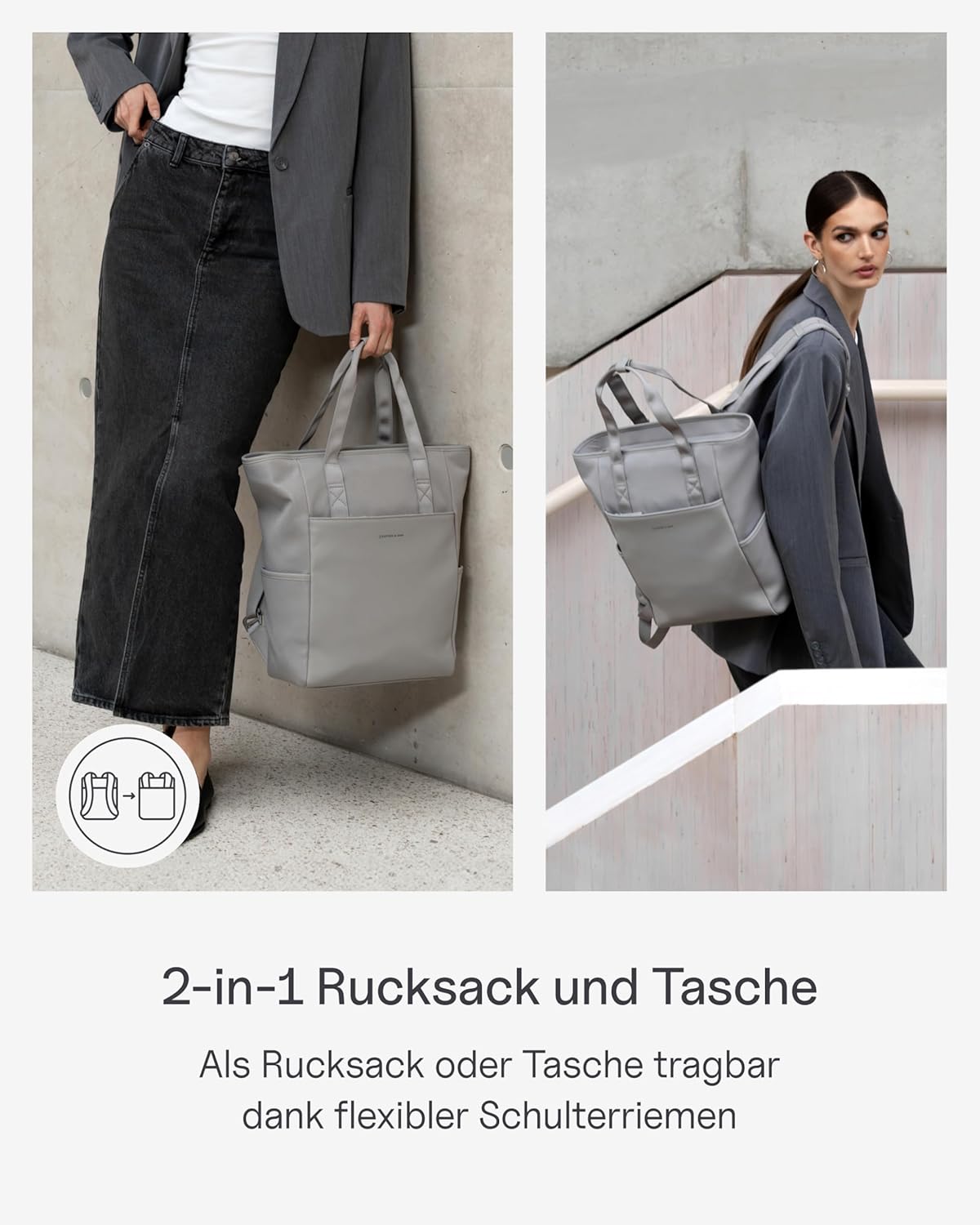 Kapten & Son Rucksack Lindby Diaper Set 12 L | 2in1 Wickelrucksack & Wickeltasche mit Kinderwagen- und Kofferbefestigung | inklusive Kulturtasche, Wickelunterlage & isolierter Flaschenhalter