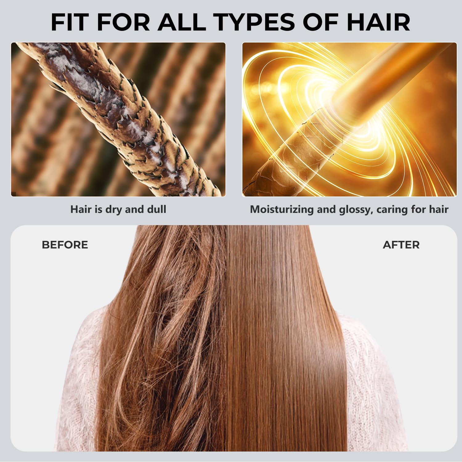 UKLISS 7 in 1 Pro Airstyler & Ionen Föhn [110,000RPM] High-speed Haartrockner Ionen Hair Dryer, mit Heißluft Lockenwickler Thermal Brush Haarglätterbürste Warmluftbürste Föhnbürste, 1200W/Blau
