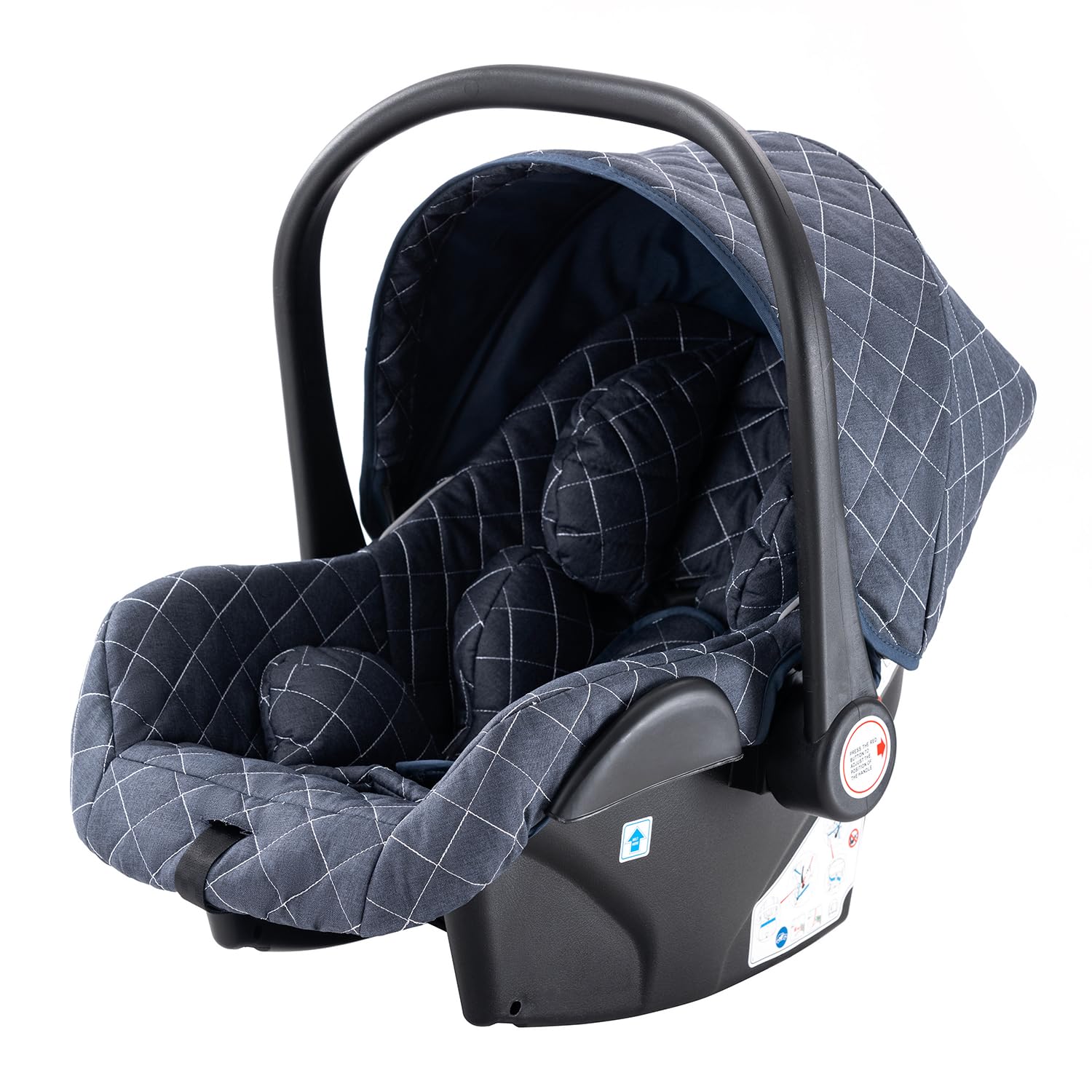 Shineey kinderwagen 3 in 1 Buggy Babybett Komplett Set Einem Klick Zusammenklappbarer Kinderwagen, 3 in 1 KombiKinderwagen Aluminiumrahmen für Neugeborene