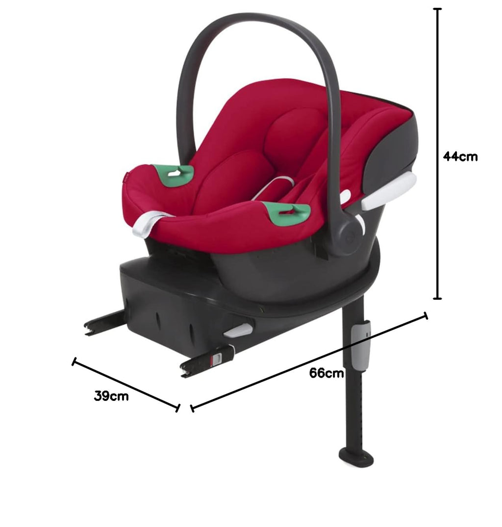 CBX by CYBEX Seggiolino Auto Aton B2 i-Size, Dalla nascita fino a ca. 24 mesi, Max. 13 kg, Inclusivo riduttore neonato, Compatibile con SensorSafe, Rosso