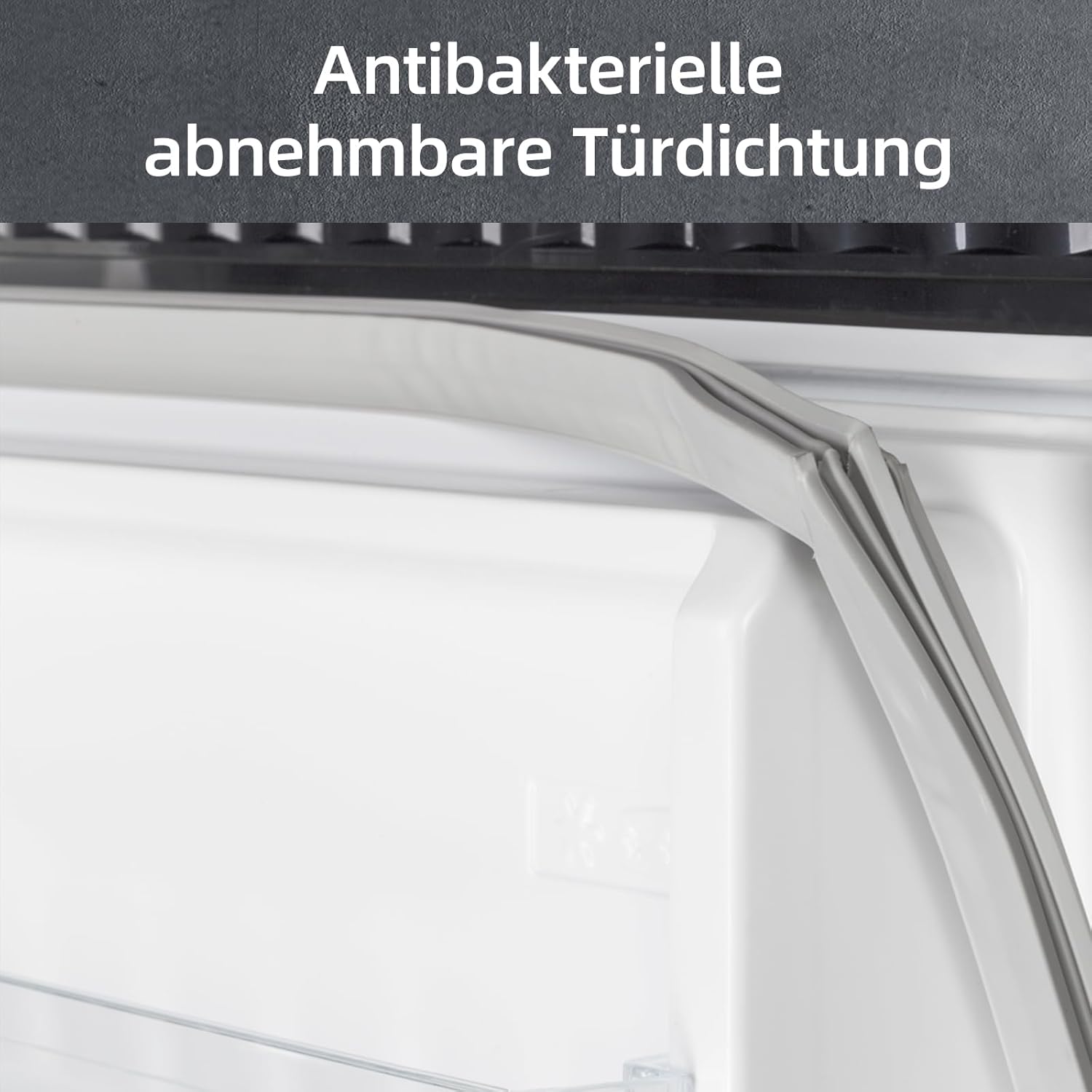 CHIQ CTT107BC Frigorifero Piccolo 107 Litri, Altezza 84 cm, Profondità 55 cm, Ingombro di soli 0,3 ㎡, Micro-Congelatore, Vario Box, 7 Livelli di Controllo della Temperatura, Silenzioso, 87 kWh/anno, Nero