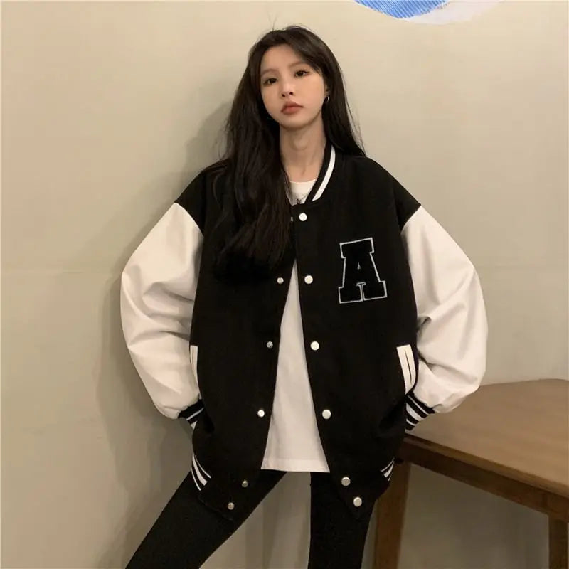 Lozenda - Giacca da baseball coreana da donna