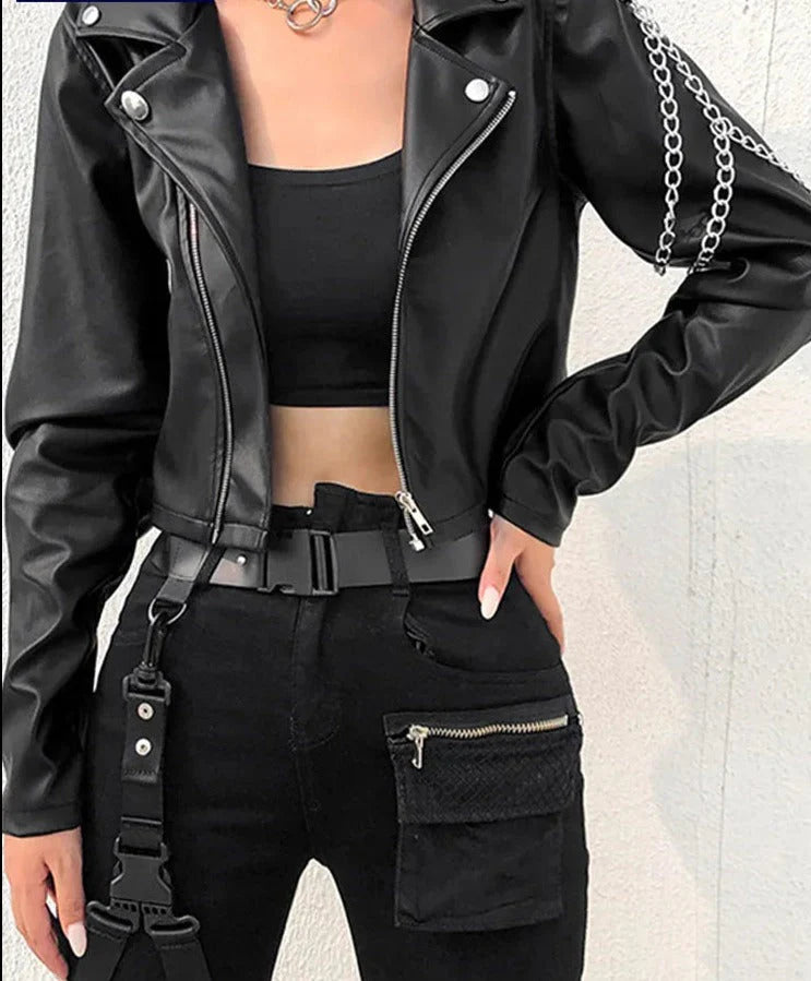 Lozenda - Gekürzte Biker-Jacke