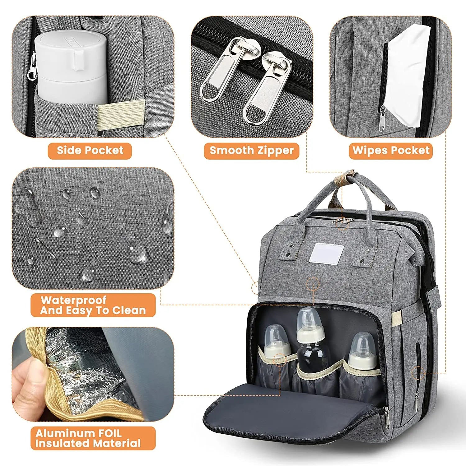 Baby Backpack - Zaino Multifunzionale - Zaino per Neonati