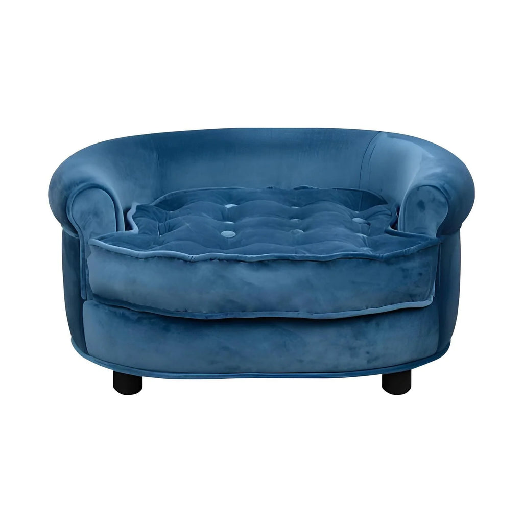 Cuccia di lusso per cani - Letto rotondo in morbido peluche per animali domestici