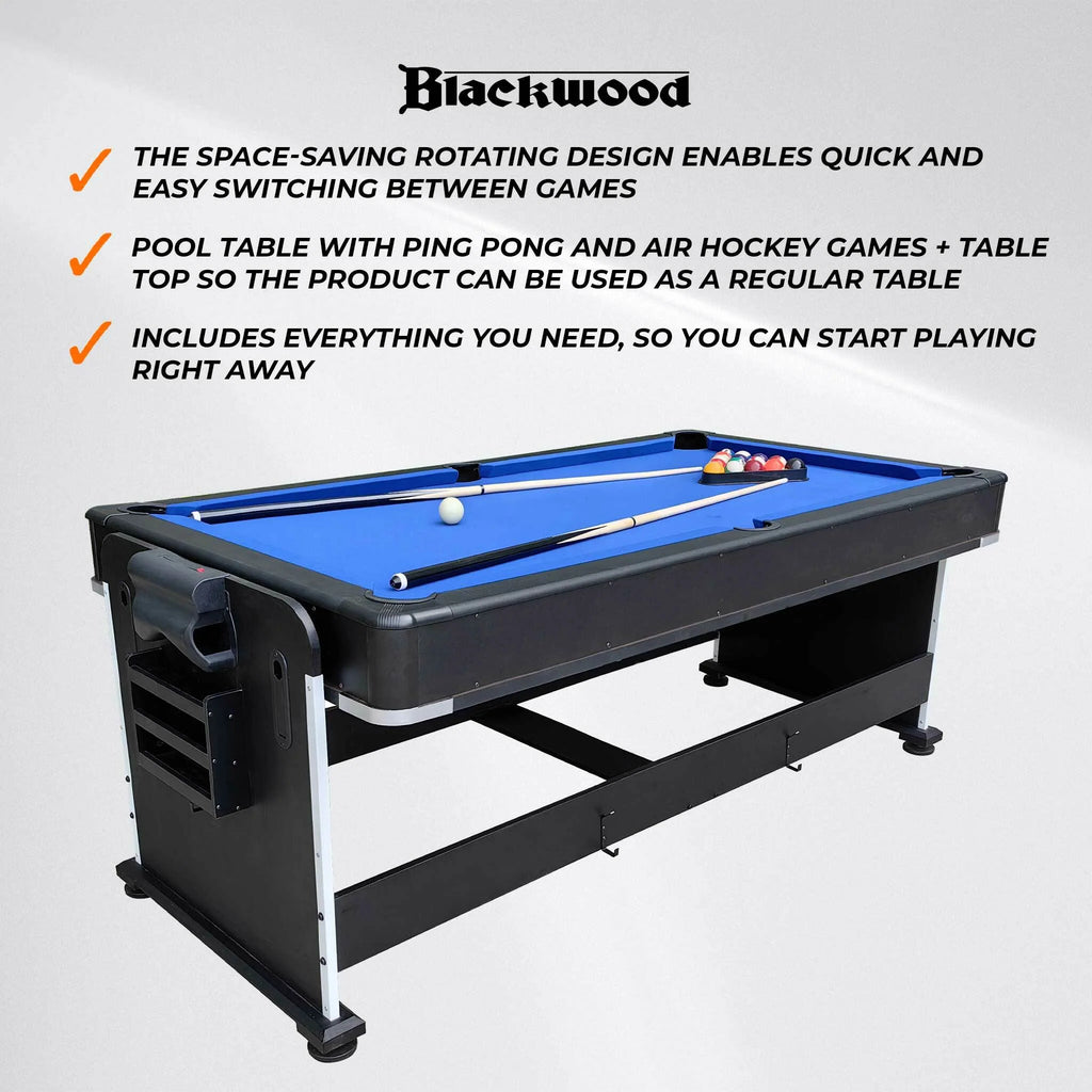 Tavolo da biliardo Blackwood 7' 4-IN-1