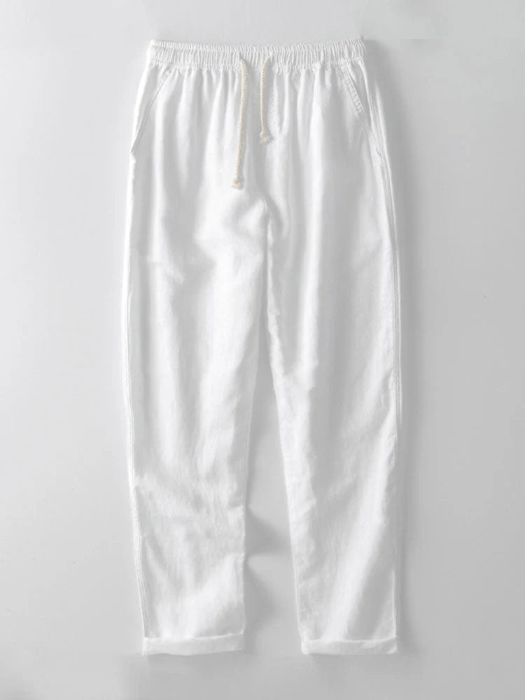 Oberteil und Hose für Mnner Leinen-Set
